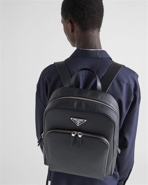 leather backpack prada|prada leather backpack price.